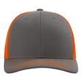 Charcoal neon orange